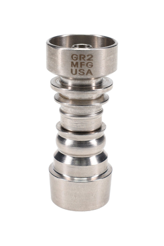 14.5 mm Male–Female Domeless GR2 Titanium Nail