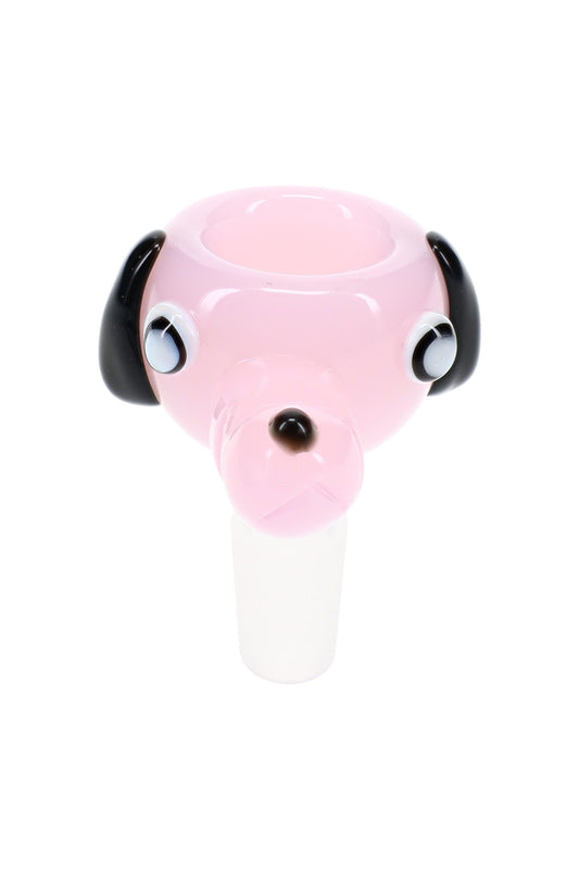 Colored Dog Glass Bowl “Pup Cup”, 14.5 mm Male, Assorted Colors