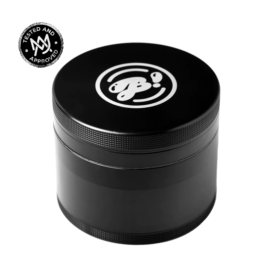 BigFun! XL Aluminum Herb Grinder - 3" Diameter with Diamond Teeth & Pollen Sifter
