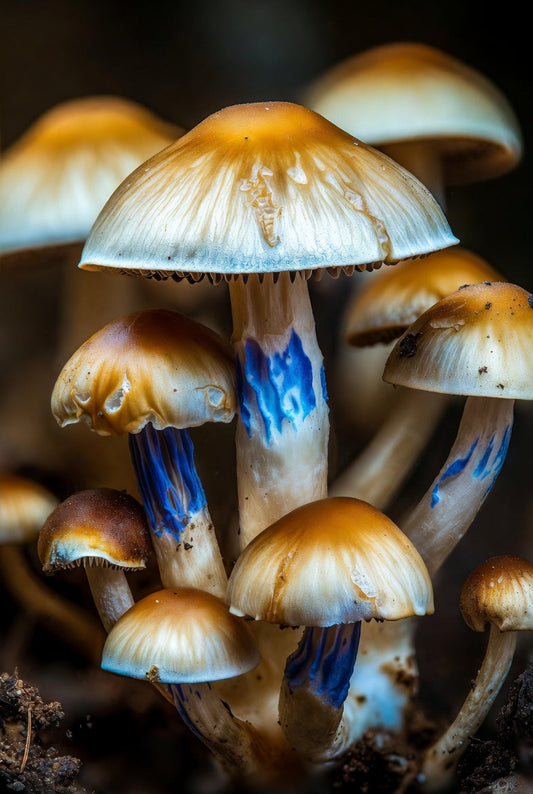 Blue Meanie Mushroom Spore Syringe