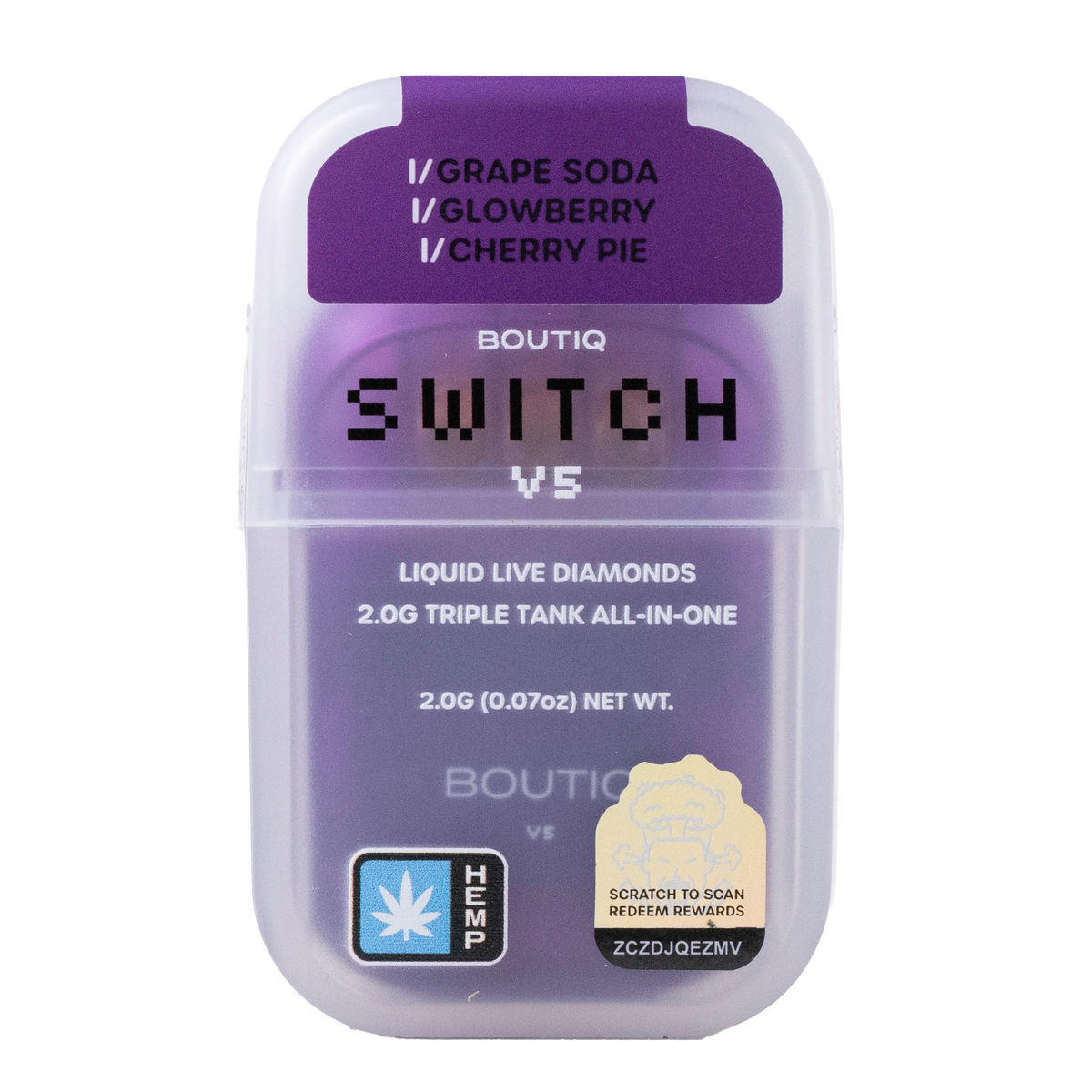 Boutiq Switch - 2G - V5 Liquid Live Diamonds Triple Tank