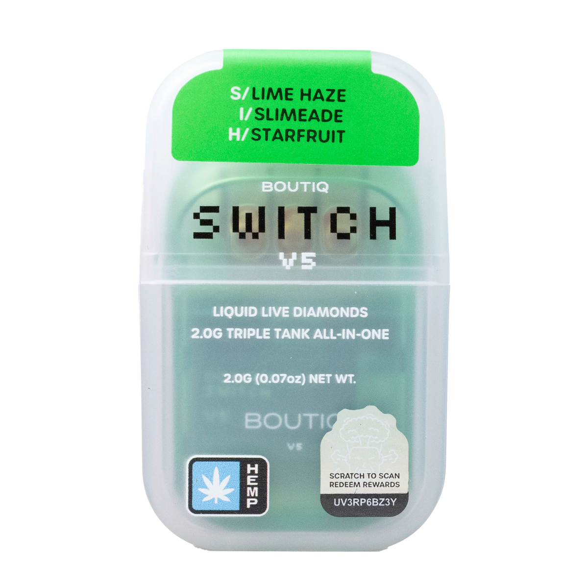 Boutiq Switch - 2G - V5 Liquid Live Diamonds Triple Tank