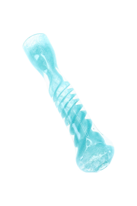 Spiral Frit Glass Chillum “Twist Flick” – 3″ – Assorted Colors