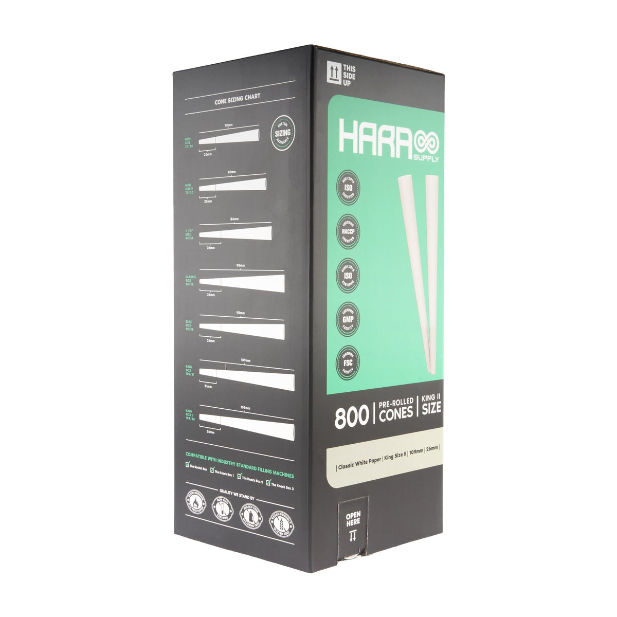 Hara Supply Paper Cones - King Size - 800pc