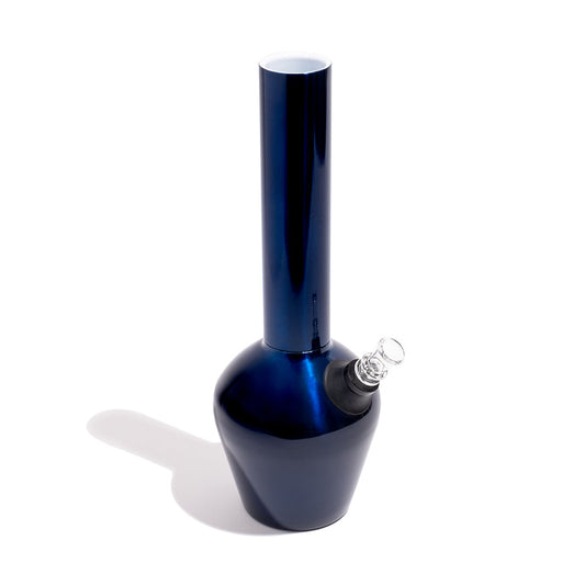 Chill Steel Pipes Gloss Blue 13" Insulated Bong w/ Ceramic Interior