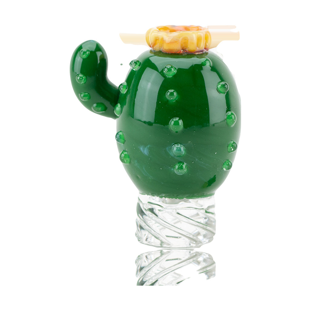 Empire Glassworks Cactus-Themed Borosilicate Spinner Cap with Terp Pearl