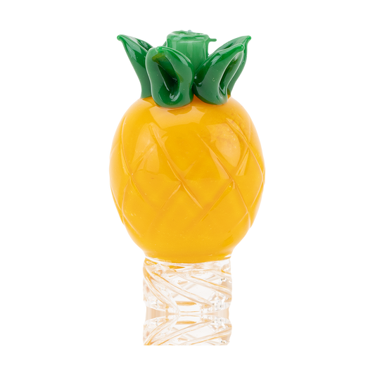 Empire Glassworks Pineapple Spinner Cap w/ Terp Pearl - Artistic Dab Rig Accessory