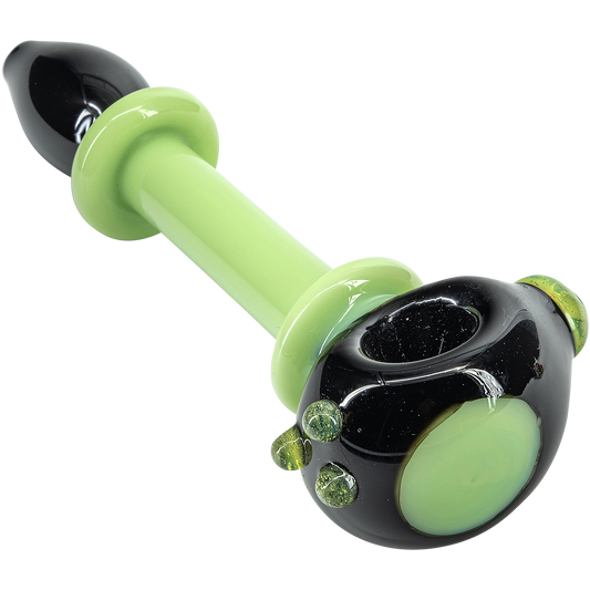 LA Pipes "Ray Gun" Green Slime Glass Spoon