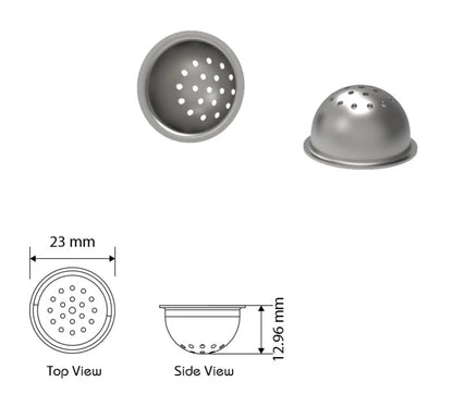 Jane West Stainless Steel Bowl 2-Pack for Silicone Pipe