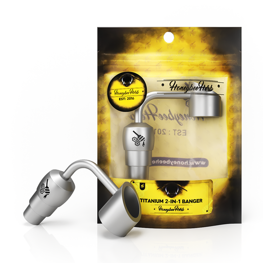 Honeybee Herb Titanium Universal Dab Nail 10-18mm w/ Carb Cap Compatibility