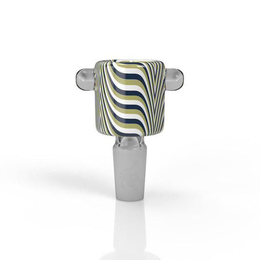 Honeybee Herb Vibrant Two-Tone Flower Bowl Slide for Waterpipes