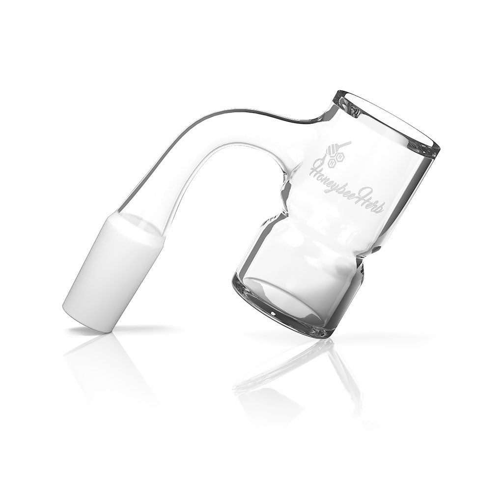 Honeybee Herb Bevel Splash Bucket Banger 90° - Durable Quartz