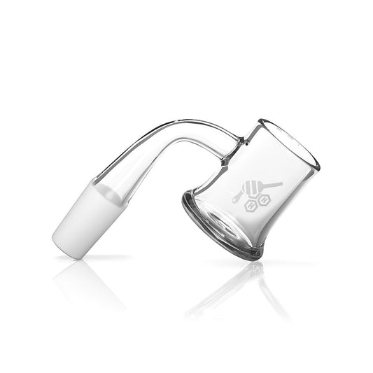 Honeybee Herb Elegant 90° Quartz Banger - 25mm Flat Top for Smooth Dabs