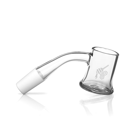 Honeybee Herb Quartz Banger 45° - Durable 25mm Flat Top for Enhanced Dabbing