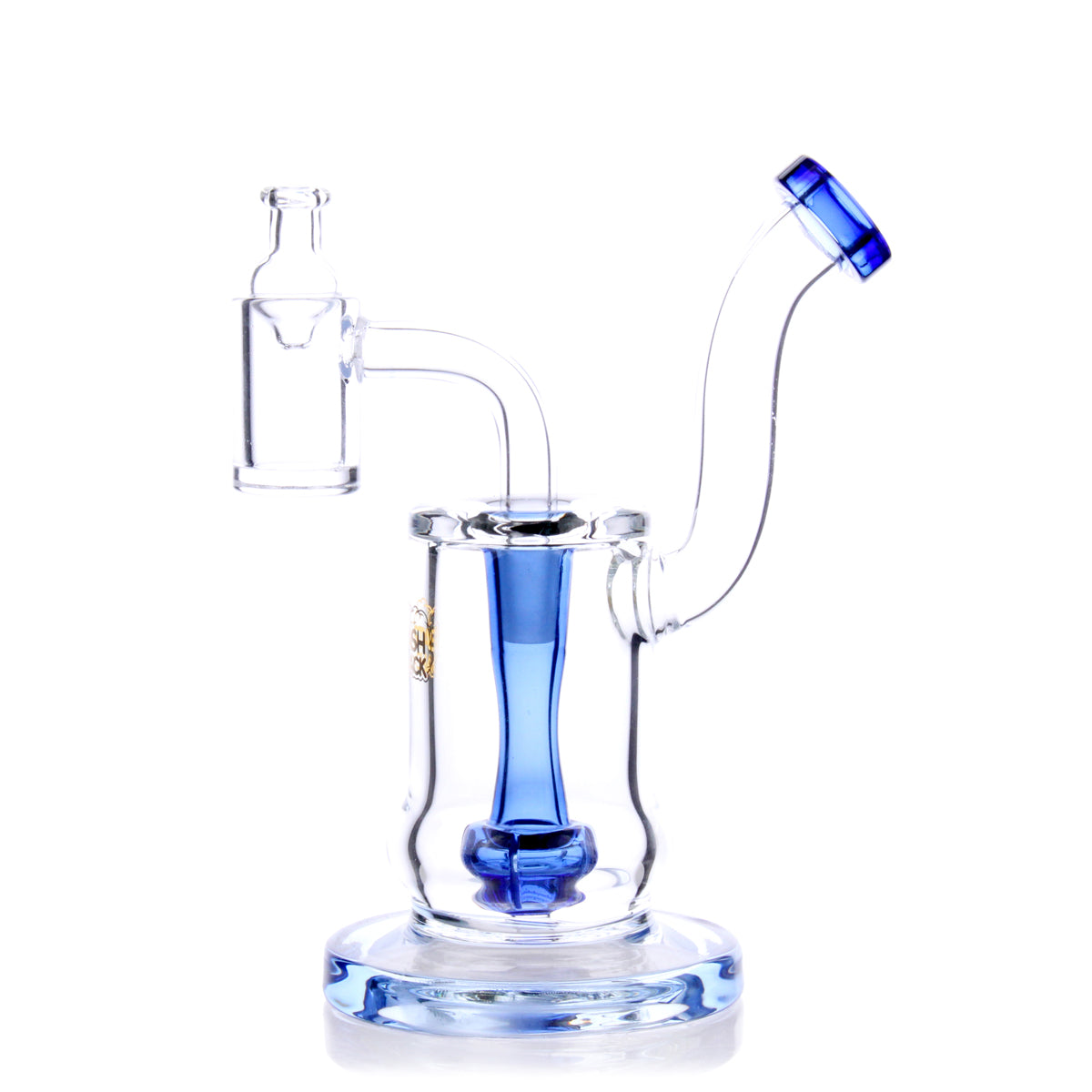 The Stash Shack HydroBarrel 5" Mini Dab Rig w/ Quartz Banger & Showerhead Percolator