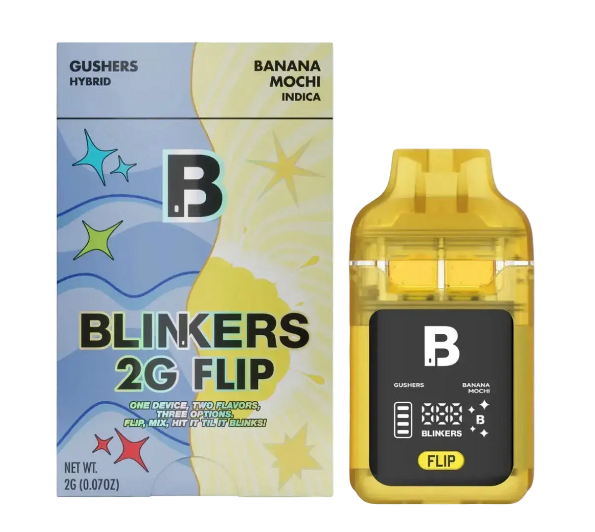 2G Blinkers Flip THCA Disposable Dual Chamber