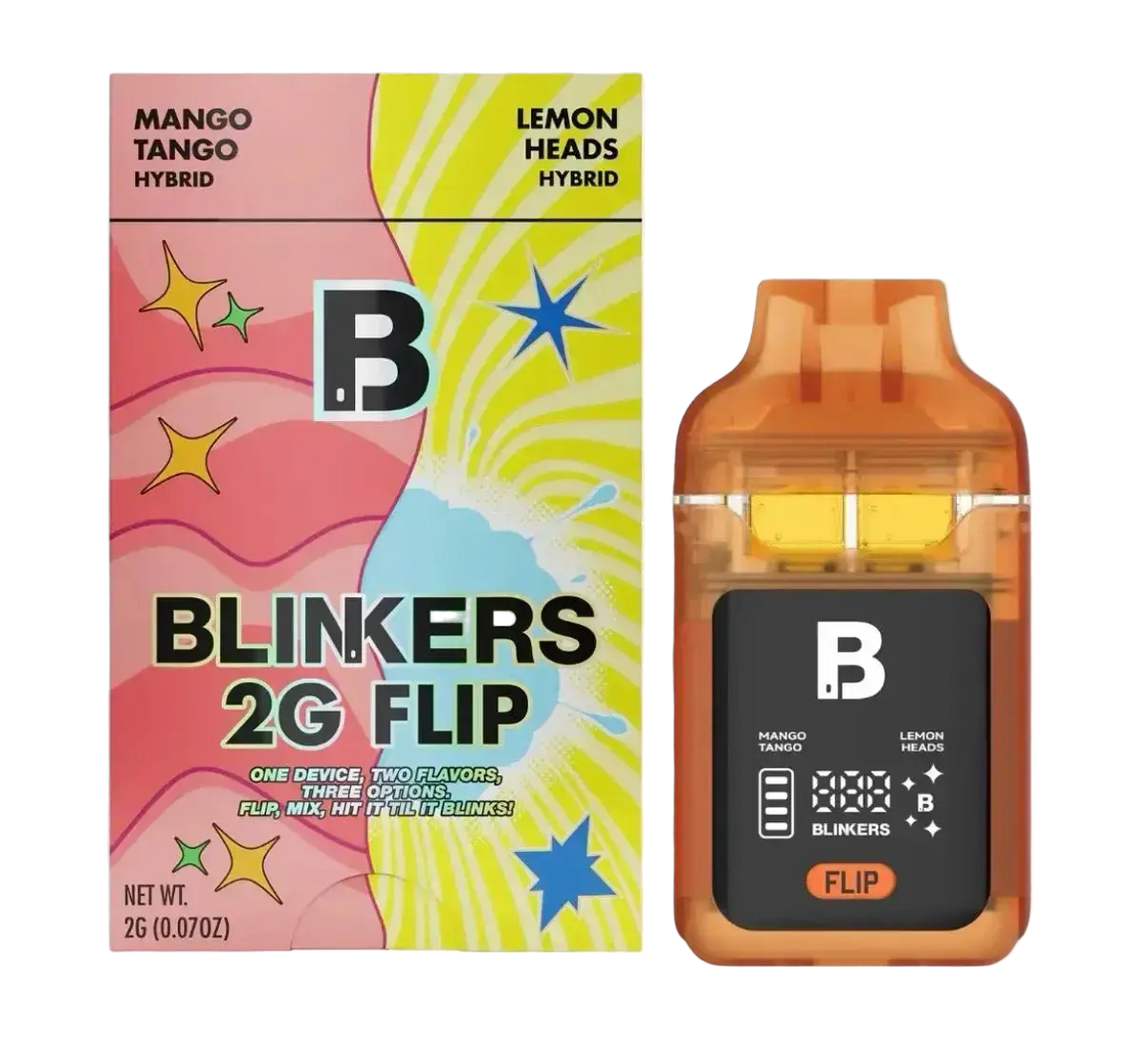 2G Blinkers Flip THCA Disposable Dual Chamber
