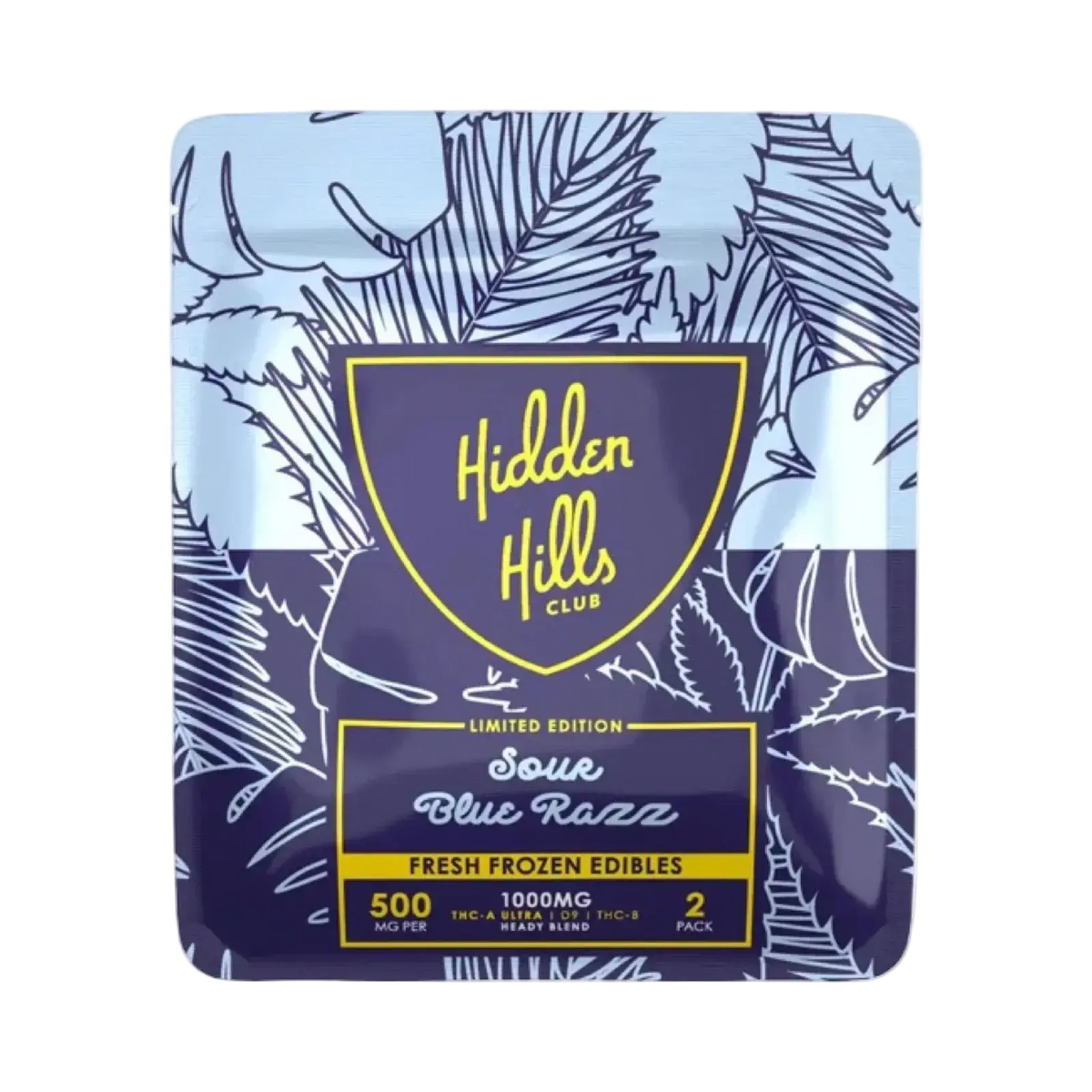 1000mg THCa Gummies | Sour Blue Razz