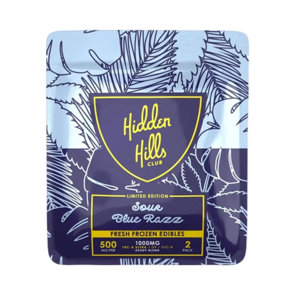 1000mg THCa Gummies | Sour Blue Razz