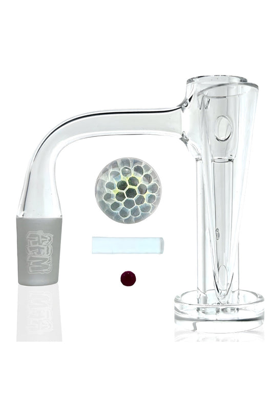 AFM Cygnus Slurper Quartz Banger Dab Set – Premium Quartz Slurper & Honeycomb Cap Kit