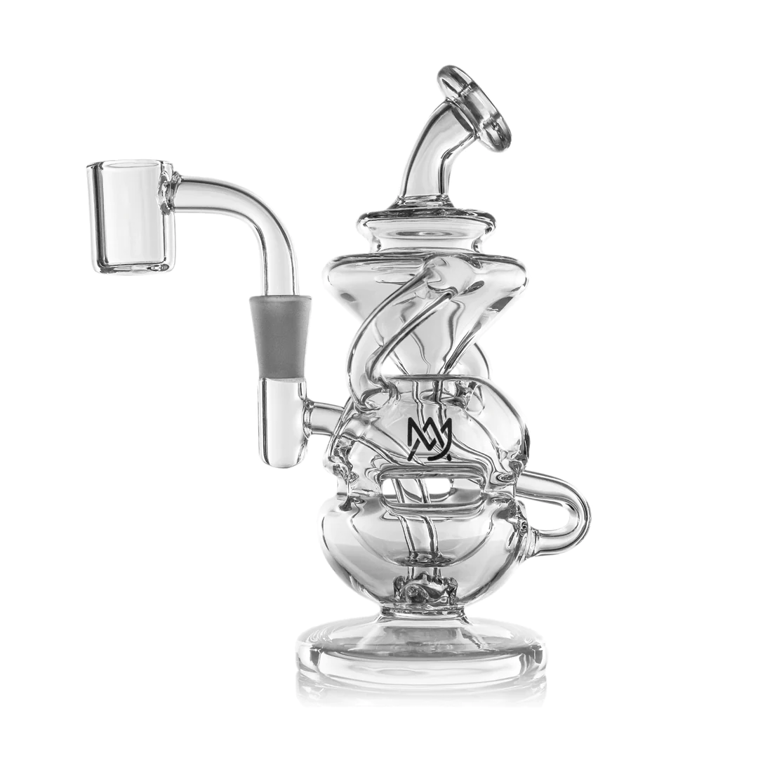 MJ Arsenal Infinity Mini Dab Rig - Compact Dual Recycler with Quartz Banger