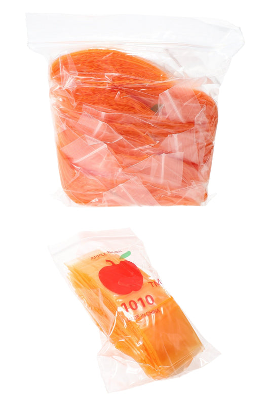 Apple Bags Mini Zip Baggies – 1″ × 1″ – 1000 Pack