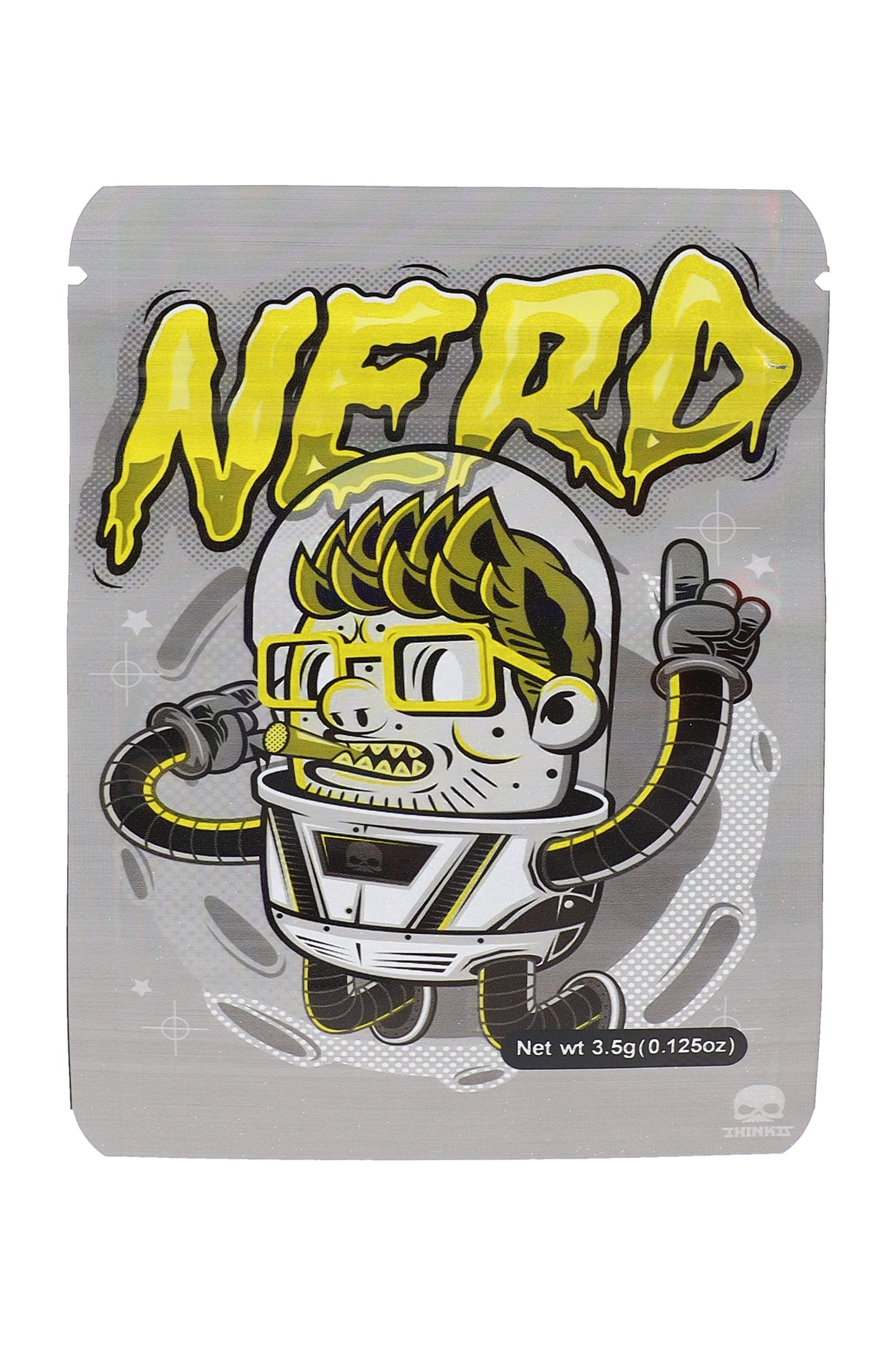 Mylar ⅛ oz Bags – Robot Designs – 50 Pack – Choose Style