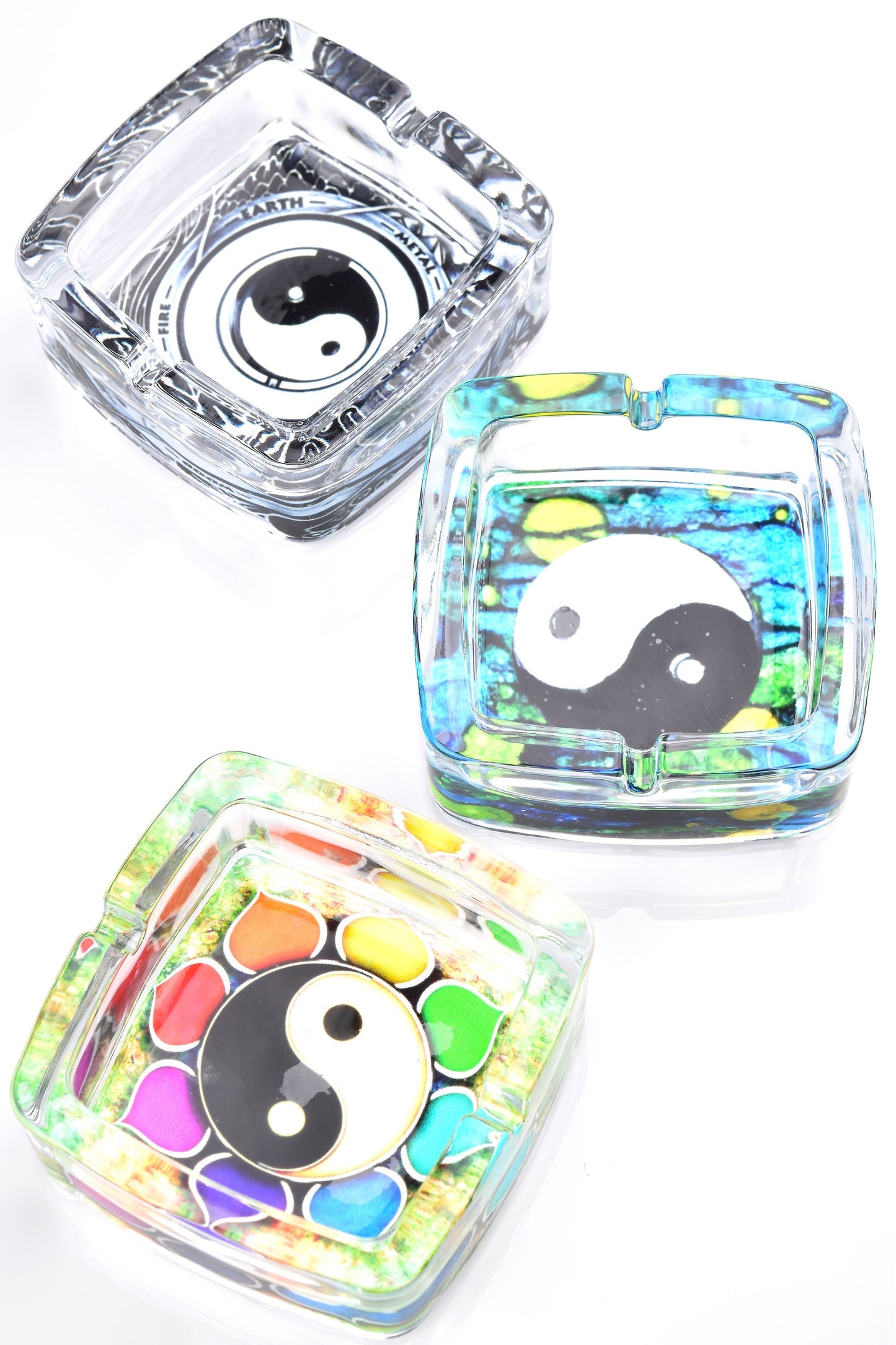 3.5″ Square Glass Ashtray – Pop Designs