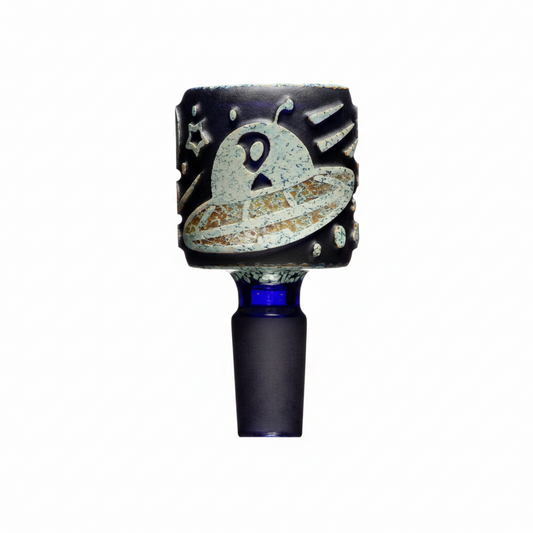 Space Odyssey Blue and Silver Frit Bowl