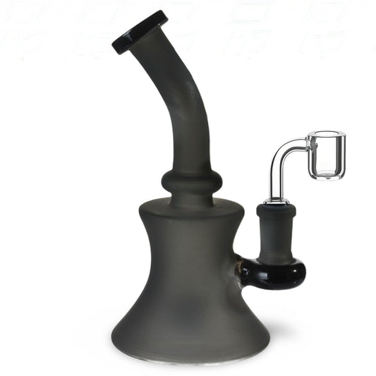 The Weed Box 6.5" Hourglass Dab Rig - Matte Gray
