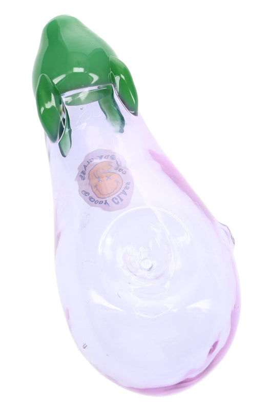 Goody Glass Eggplant Glass Hand Pipe – 4½″