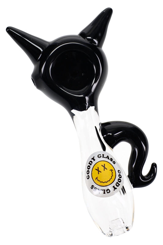 Goody Glass Kitty Glass Hand Pipe – 4″
