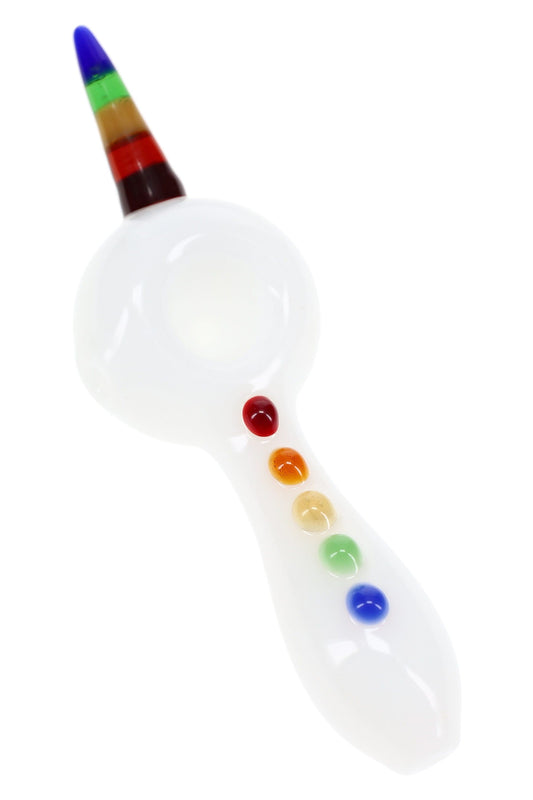 Goody Glass Unicorn Glass Hand Pipe – 5″
