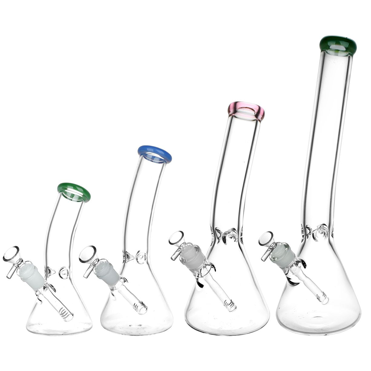 Glassic Bent Neck Beaker Glass Water Pipe | 7mm & 5mm Styles