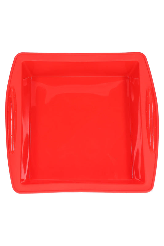 Square Silicone Rolling Tray – Integrated Handles – 10″ – Assorted Colors