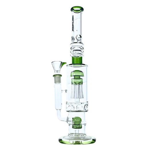 Sequoia 16" Rock Glass Dual Tree Perc Bong