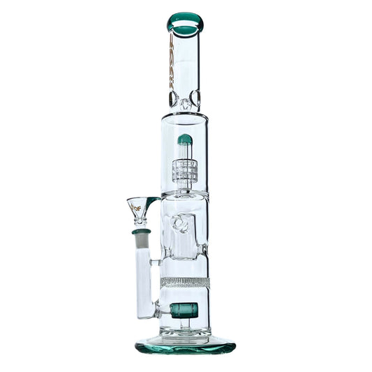 Rock Glass 16" Aurora Triple-Stage Matrix Perc Bong