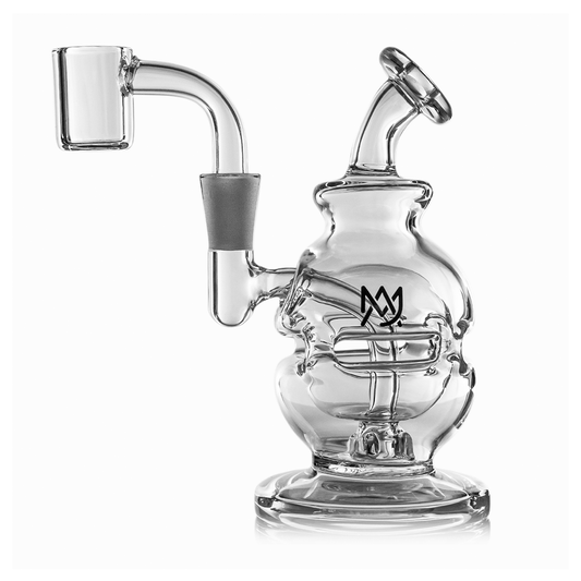 MJ Arsenal Royale Mini Dab Rig with Dual Filtration & Quartz Bucket