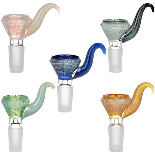 Glass City Pipes Dream Herb Slide 5-Pack - 14mm Male, Colorful Bubble Design
