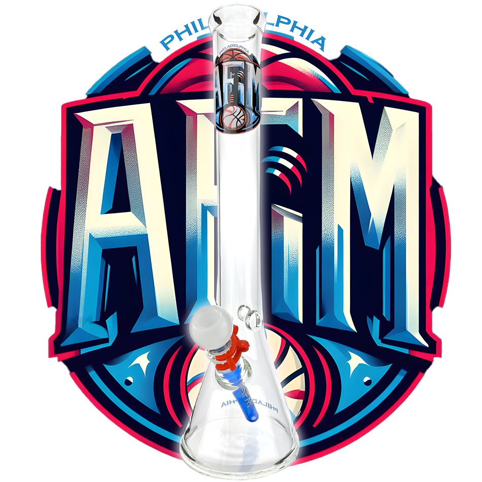18" Philadelphia Basketball Beaker Bong Bundle
