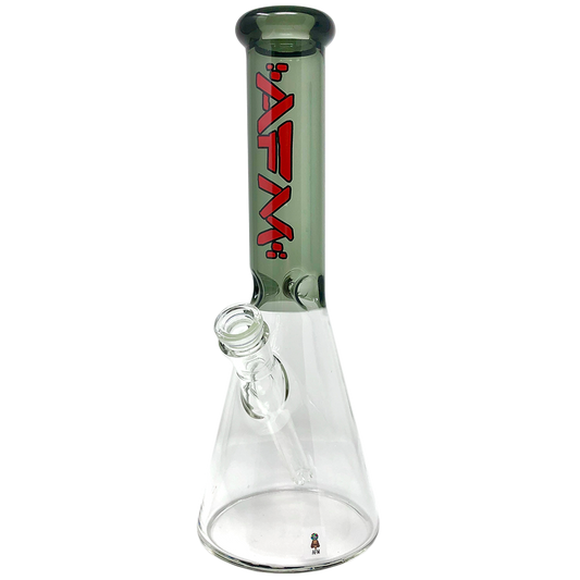 12" AFM Glass Extraterrestrial Colored Glass Sleeve Beaker Bong