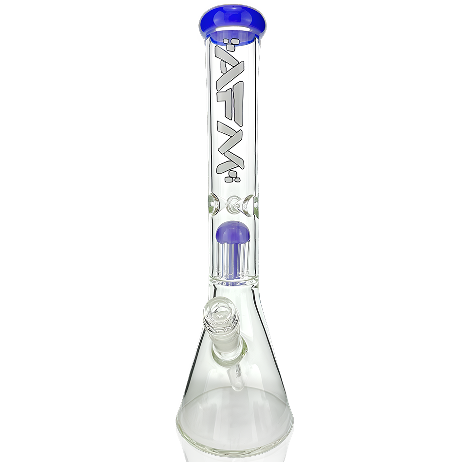 18" AFM Hitter Single Arm Perc 9mm Glass Beaker Bong