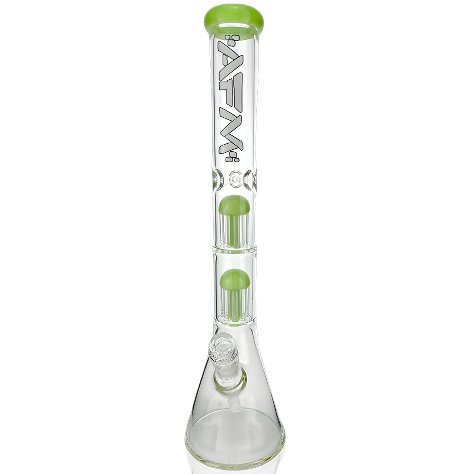 18" AFM Double Hitter 5mm Glass Beaker Bong