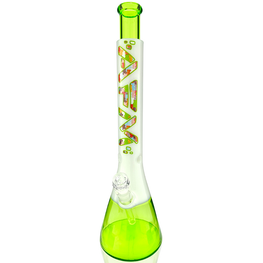 18" AFM Glass Gummy Bears Quasar Glass Beaker Bong