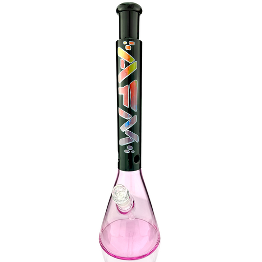 18" AFM Mind Expander Pink Glass Beaker Bong
