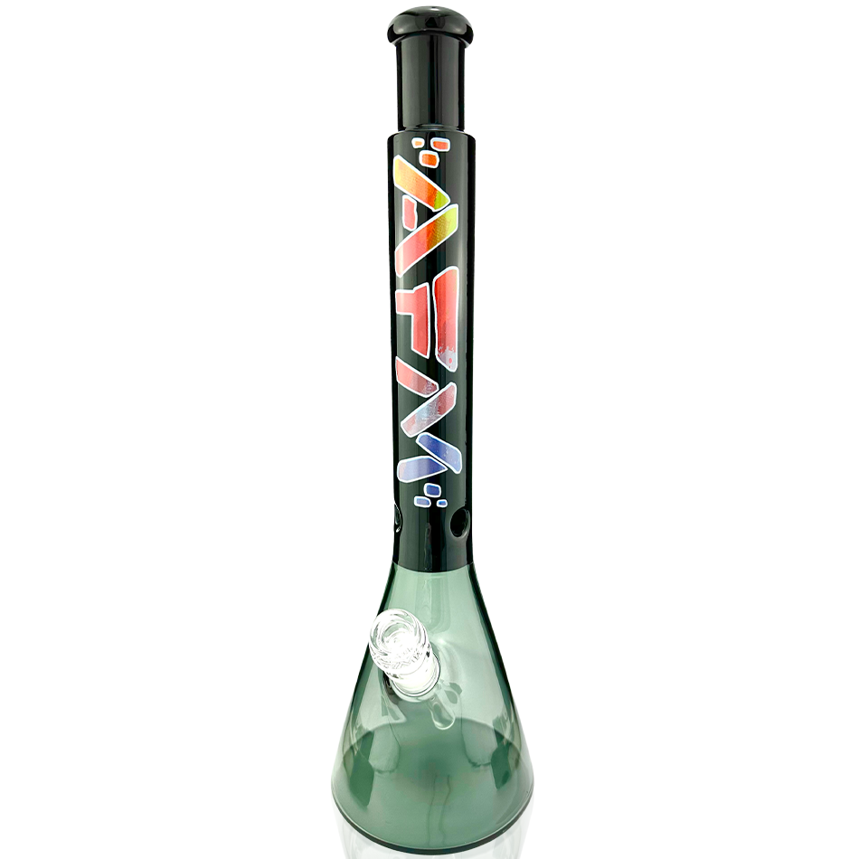 18" AFM Mind Expander Smokey Glass Beaker Bong