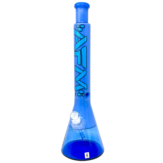 18" AFM Quasar Glass Beaker Bong - Double Blues