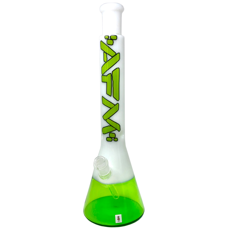 18" AFM Quasar Glass Beaker Bong - Ivory