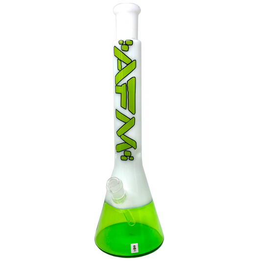 18" AFM Quasar Glass Beaker Bong - Ivory