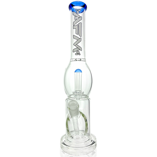 16" AFM Glass UFO Takeover Clear Glass Straight Tube Bong